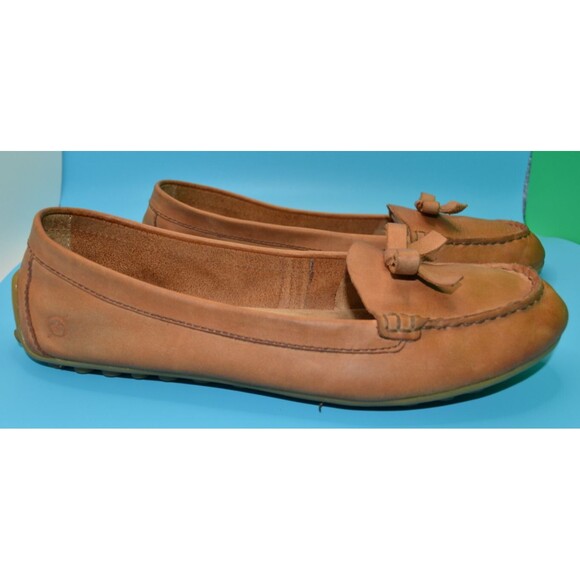 Born Driving Loafers Moccasins / Sz 8.5 / Leather / Brown Tan / Comfort - Picture 2 of 8